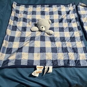 Gerber 2-Piece Baby & Toddler Boys Bear Blanket & Security Blanket Set